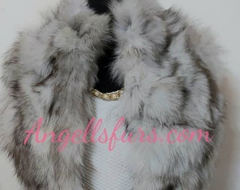 FOX FUR SHORT Vest!Brand New Real Natural Genuine Fur!