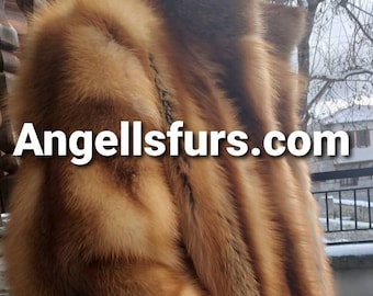 ΜEN'S RED FOX Coat!Fullpelts Brand New Real Natural Genuine Fur!