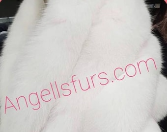 WHITE FOX ETOL!Brand New Real Natural Genuine Fur!