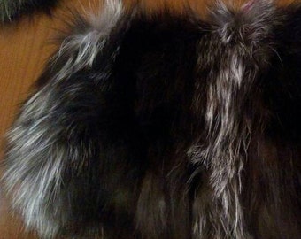 SILVER FOX Envelope style Fur  Bag!Brand New Real Natural Genuine Fur!