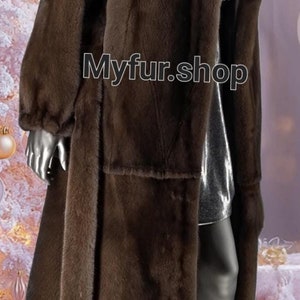 LONG MINK Fullpelts Fur Coat!Brand New Real Natural Genuine Fur!