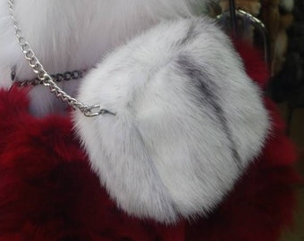 MINK FUR BAG!Brand New Real Natural Genuine Fur!