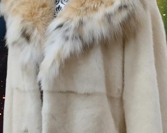 MEN'S MINK Hooded Fullpelts Long Fur Coat!Order Any color!Brand New Real Natural Genuine Fur!