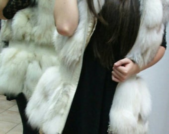 NEW! Natural,Real FOX Fur Vest!