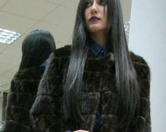 MINK FUR COAT!Brand New Real Natural Genuine Fur!