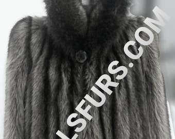 MEN'S New RACCOON Long Fur Coat!