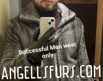 MEN'S Mink Fullpelts DOUBLE FACE Short Jacket!Order Any color!Brand New Real Natural Genuine Fur!