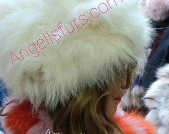 Fox Fur HATS for KIDS! Unisex!Brand New Real Natural Genuine Fur