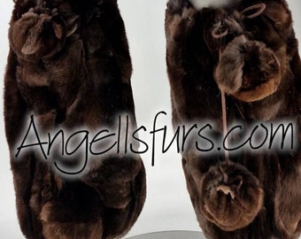 Rex FUR LEG WARMERS!Brand New Real Natural Genuine Fur!