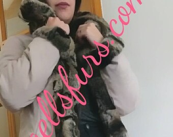DOUBLE FACE Rex Fur and  GABARDINE Coat!Brand New Real Natural Genuine Fur
