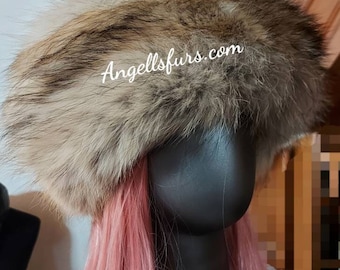 COYOTE Headband!Brand New Real Genuine Coyote fur! UNISEX