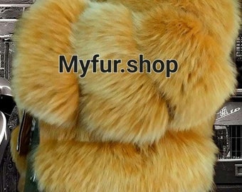YELLOW FOX FULLPELTS Short Jacket!Order Any color!Brand New Real Natural Genuine Fur
