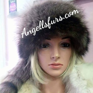RACCOON FUR HAT!Unisex!Brand New Real Natural Genuine Fur!