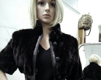 MINK FUR JACKET-Vest!Brand New Real Natural Genuine Fur