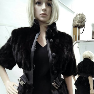 MINK FUR JACKET-Vest!Brand New Real Natural Genuine Fur