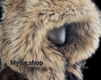 FINN RACCOON Fullpelts Hoods!Unisex!Order Any color!Brand New Real Natural Genuine Fur!