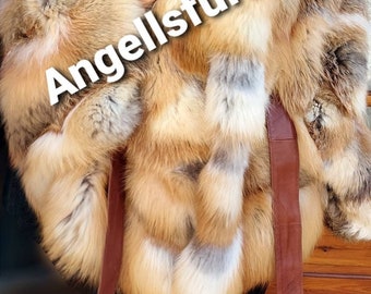 RED FOX FUR Cape!One size!Brand New Real Natural Genuine Fur!