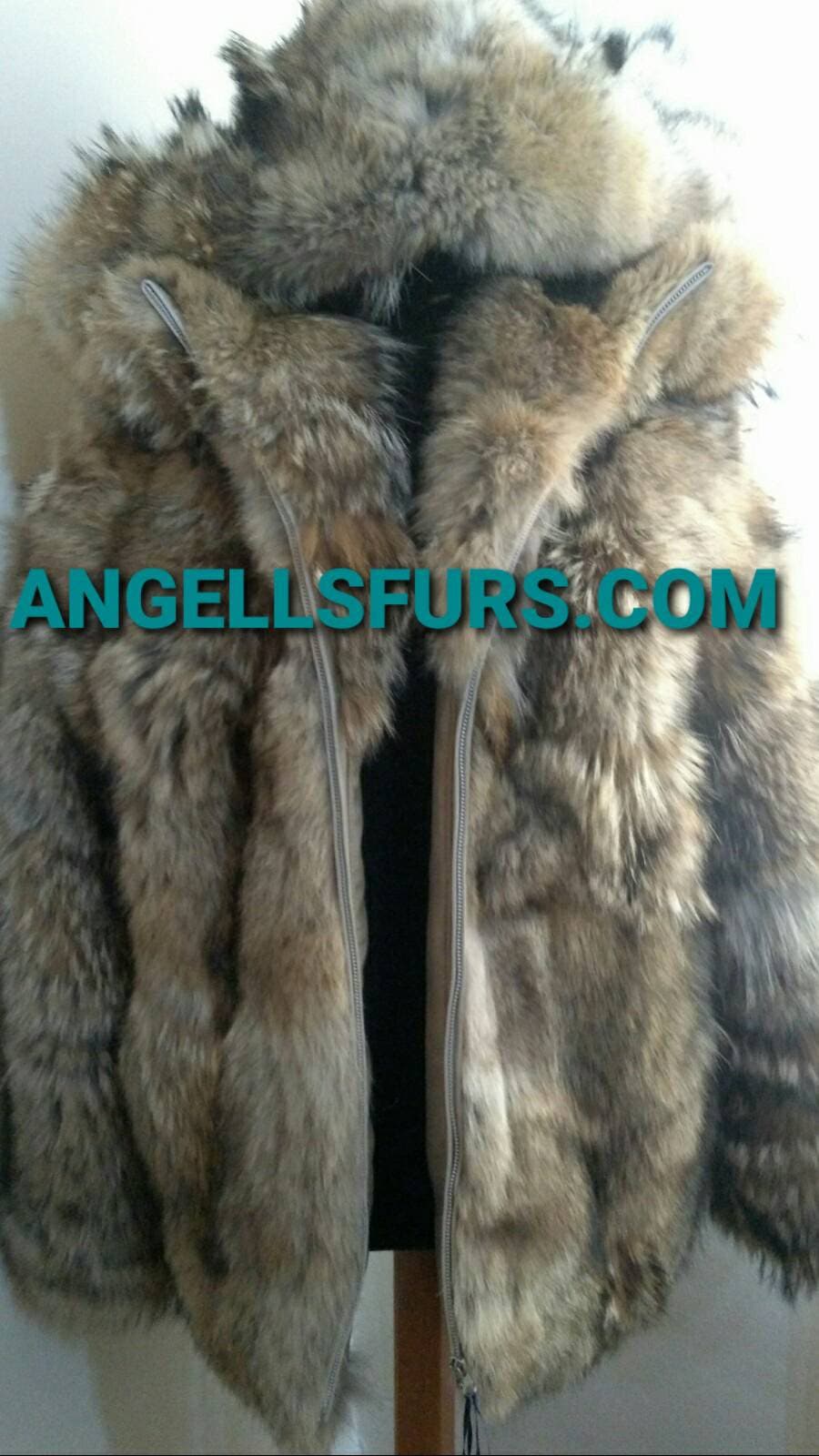 MEN S Hooded COYOTE Fur Coatbrand New Real Natural Genuine Fur Etsy