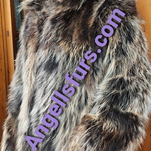 RACCOON Fur Coat!Brand New Real Natural Genuine Fur