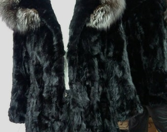 MEN'S HOODED MINK Fur Coat! Brand New Real Natural Genuine Fur!