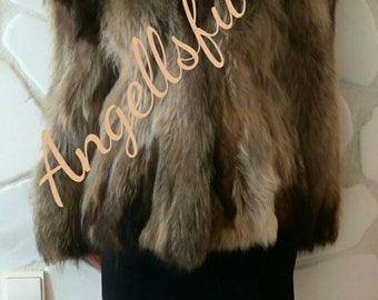 RACCOON Fur Coat!Brand New Real Natural Genuine Fur