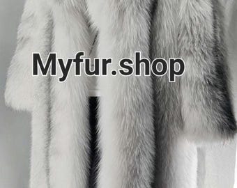 MEN'S ARCTIC Fox Fullpelts Fur Coat!Brand New Real Natural Genuine Fur,Order Any color!
