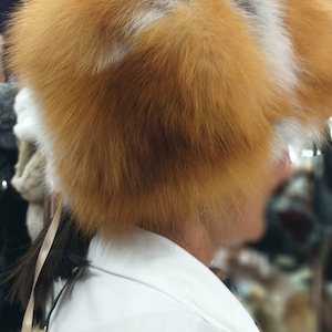 RED FOX Fur HAT!Brand New Real Natural Genuine Fur!
