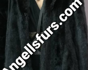 HOODED FULLPELTS MINK Fur Coat!