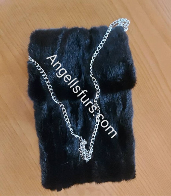 【Anyone more】Kosa square mink fur cross bag CROSSBODY MINK Fur Bag!order Any Color!brand New Real