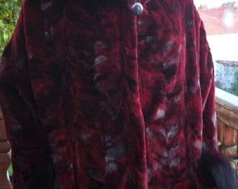 MINK FUR CAPE!Brand New Real Natural Genuine Fur!