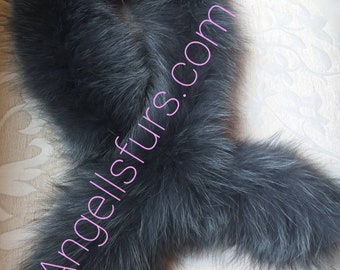 TWO Fox FUR SCARVES!Brand New Real Natural Genuine Fur