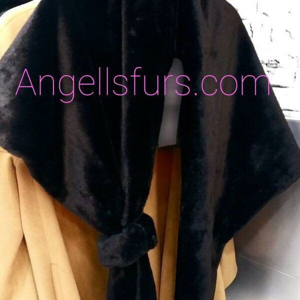 fur edged shawl