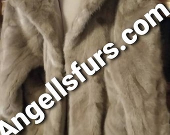 MEN'S HOODED MINK Fur!Brand New Real Natural Genuine Fur!