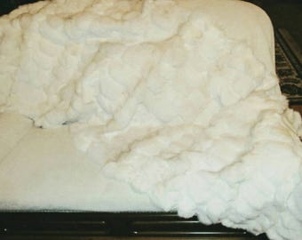 FUR For HOME!Brand New, Real,Natural Fur Throw Blanket!