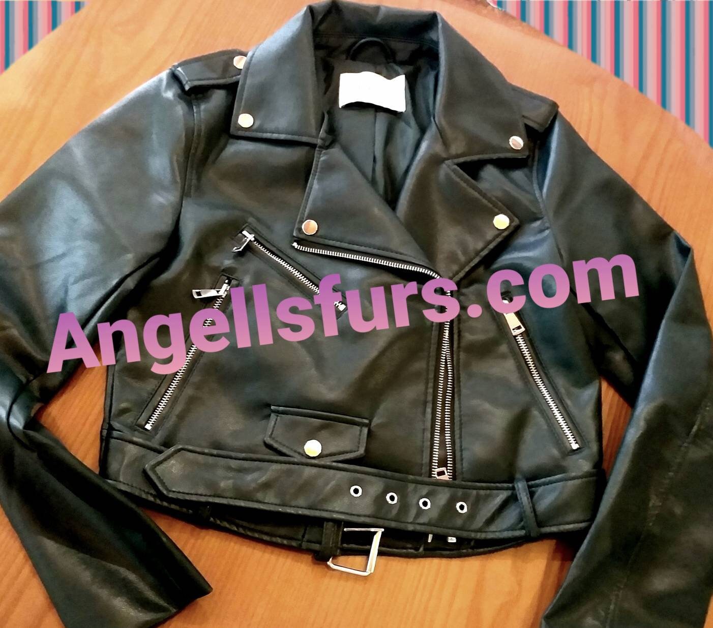 Short BIKER Leather Jacket! - Etsy Short BIKER Leather Jacket! - Etsy