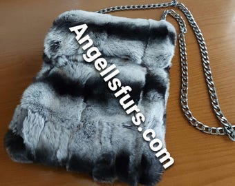 REX CROSSBODY BAG!Brand New Real Natural Genuine Fur!