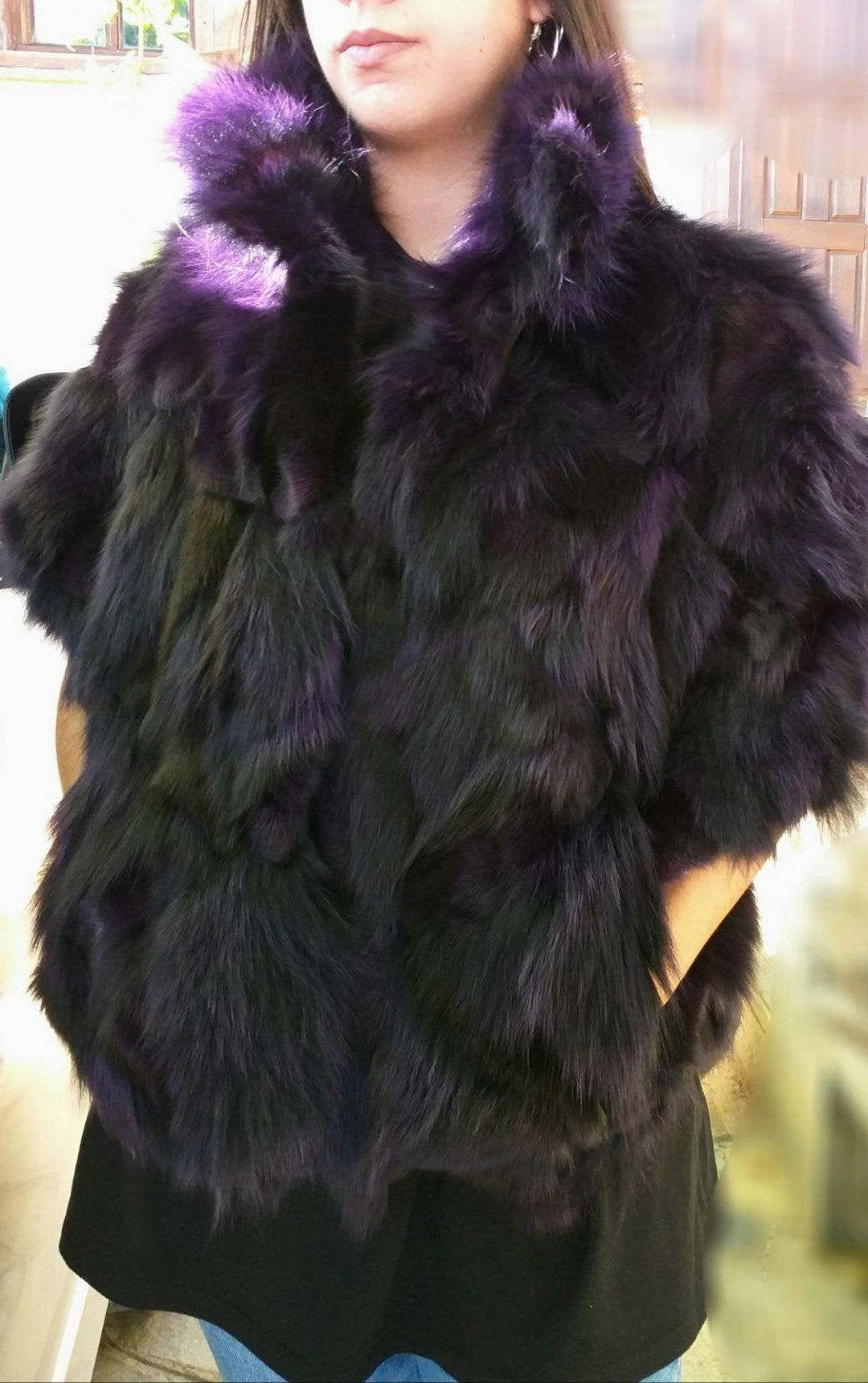Newnatural Real ONE Size FOX FUR Bolero Etsy Canada