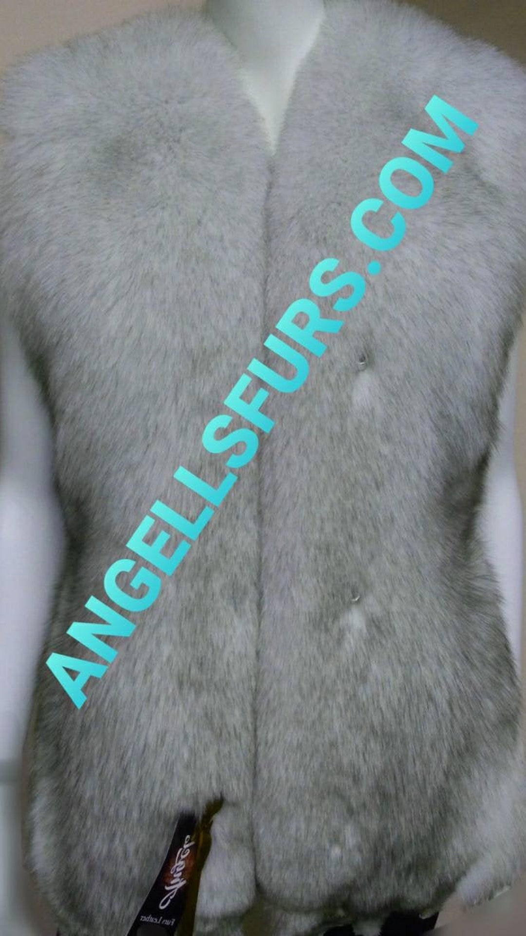 Men's!new Real Natural Full Pelts Natural Color BLUE FOX Fur Vest! - Etsy