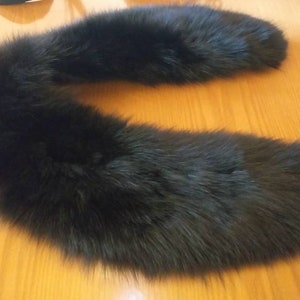 BLACK FOX COLLAR!Unisex!Bestellen Sie jede Farbe!Brand New Echtpelz!