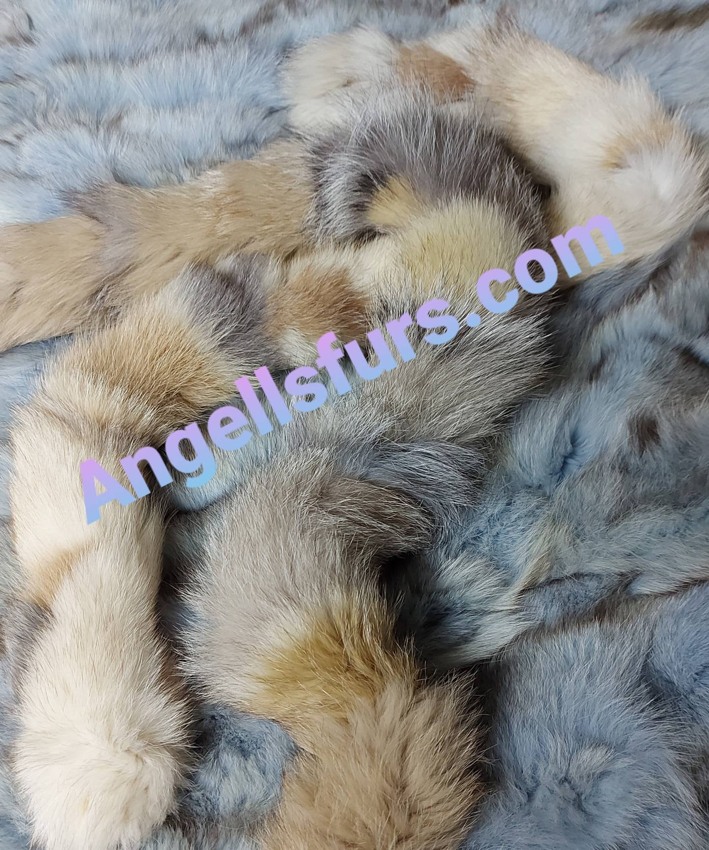 New Natural Real Pastel colors FOX Trims-Scarves!