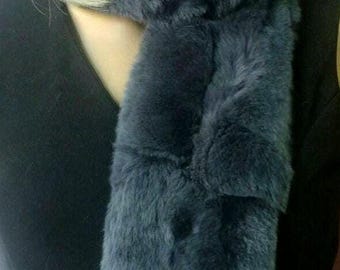 REX FUR SCARF!Brand New Real Natural Genuine Fur!