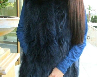 Finn RACCOON FUR VEST!Brand New Real Natural Genuine Fur!