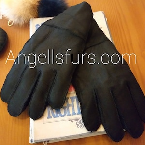 3 PAIRS Sheepskin GLOVES!UNISEX!Brand New Real Natural Genuine Fur