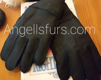 3 PAIRS Sheepskin GLOVES!UNISEX!Brand New Real Natural Genuine Fur
