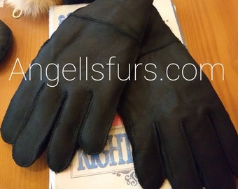 New!Natural,Real Sheepskin GLOVES!UNISEX!