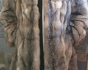 MEN'S FULLPELTS FOX Fur Coat!Brand New Real Natural Genuine Fur!