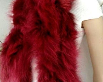 LONG FOX Fur SCARVES!Brand New Real Natural Genuine Fur!