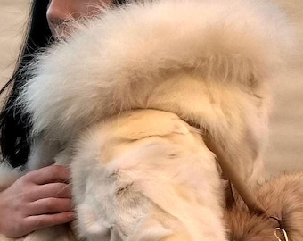 COYOTE FUR HAT!One Size!Brand New Real Natural Genuine Fur!