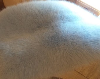 LIGHT BLUE FOX Fur Etol Scarf!Brand New Real Natural Genuine Fur!