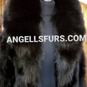 MEN&#39;S Basic!New Real BLACK FOX collar!